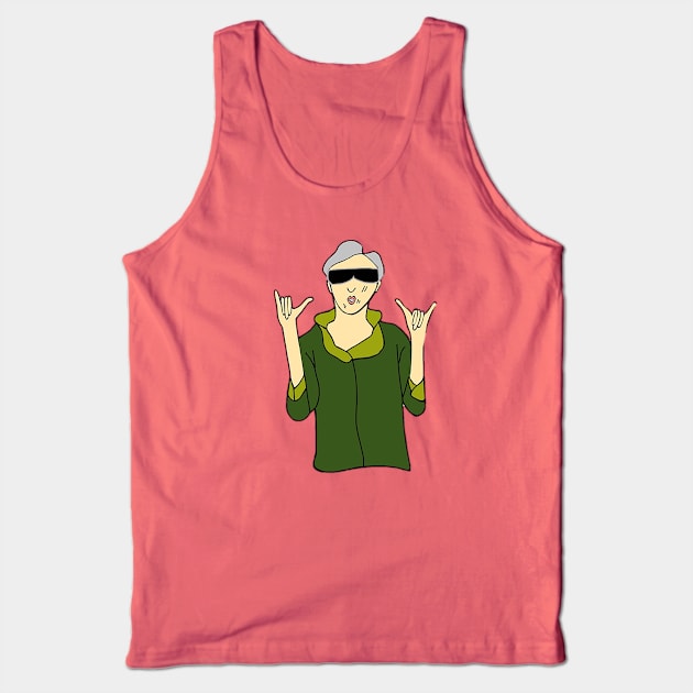 Grandma - You rock me ! Tank Top by drawkwardly